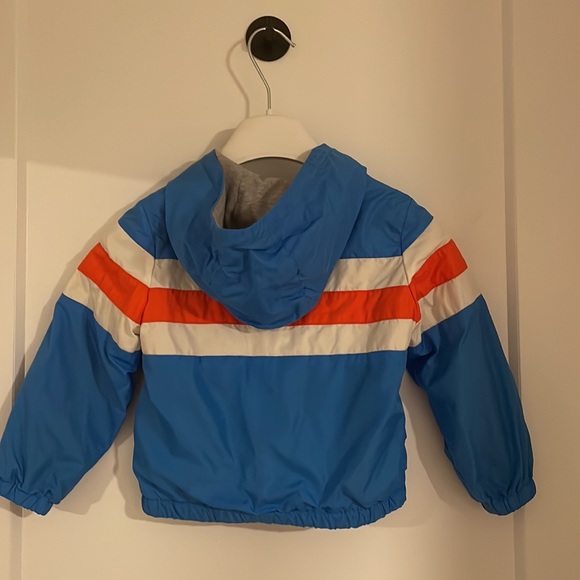 Moncler designer blue & orange toddler hooded windbreaker with jersey lining - Picture 7 of 7
